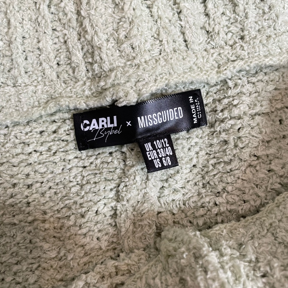 carli bybel x missguided sage fluffy knit joggers - Picture 3 of 6